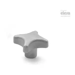 Elesa - Star knob-DIN 6335-NI-63-M12-E