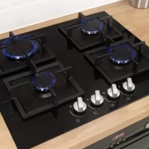 Russell Hobbs RH60GH402B 60cm 4-Burner Gas Hob - Black