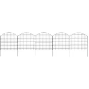 Arched Garden Fence Set 77.5x78.5cm Green Vidaxl Green