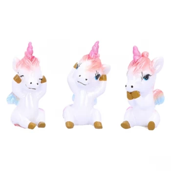 Three Wise Pegacorns Unicorn Ornaments