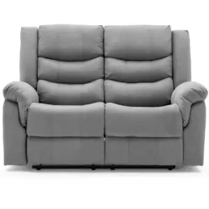 Seattle manual fabric recliner 3+2+1 suite sofa armchair set grey 2 seater - Grey