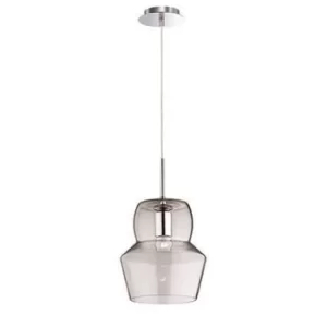 Zeno 1 Light Large Ceiling Pendant Clear, E27