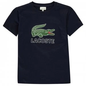 Lacoste Junior Boys Sport Logo T Shirt - Marine