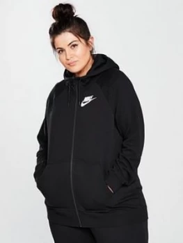 Nike Full Zip Rally Hoodie Curve Black Size 26 283X Women