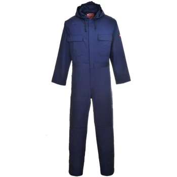 Portwest - BIZ6NARXL - sz XL Bizweld Hooded Coverall - Navy