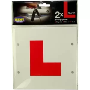 Kent Car Care Stick-On/Tie-On L Plates (Pack Of 10)