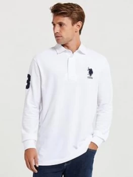 U.S. Polo Assn. Classic Rugby Polo Shirt - White