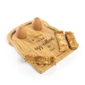 Bamboo Breakfast Egg Board M&amp;W