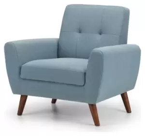 Julian Bowen Monza Fabric Armchair - Blue