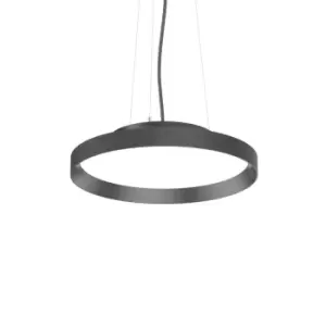 FLY 45cm Integrated LED Pendant Ceiling Light Black, 3000K, IP40