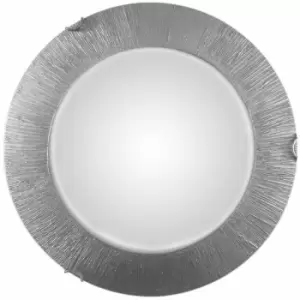 Kolarz Lighting - Kolarz moon - Lifestyle Glass Simple Flush Ceiling Light Silver - Sun Silver Finish, 2x E27