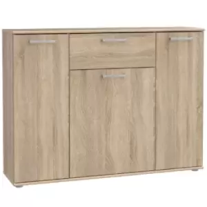 FWStyle Sonoma Light Oak Effect Wide Home Office Sideboard