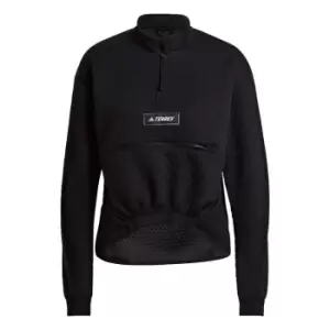 adidas Terrex Hike half Zip Fleece Womens - Black