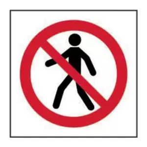 NO Thoroughfare Symbol - Sav (200 x 200mm)