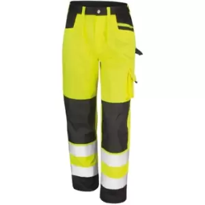 Result Safeguard Adults Unisex Hi Viz Cargo Trousers (XS) (Hi-Vis Yellow) - Hi-Vis Yellow