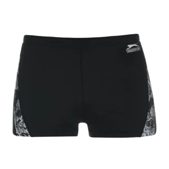 Slazenger Curve Panel Boxers Mens - Black/Grey