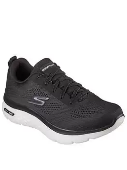 Skechers Go Walk Hyper Burst Hyper Pillar Mesh Lace Up Trainer, Black, Size 12, Men