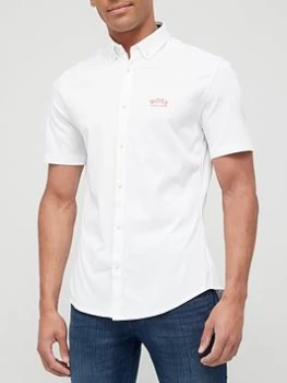 Hugo Boss Athleisure Biadia Short Sleeve Shirt White Size XL Men