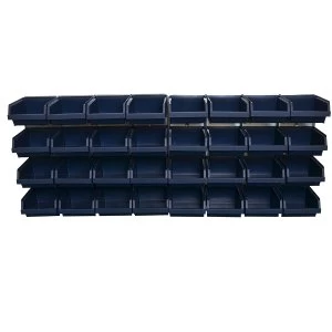 Raaco Bin Wall Panel with 32 Bins