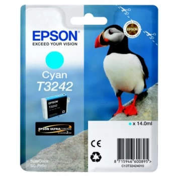 Epson Puffin T3242 Cyan Ink Cartridge