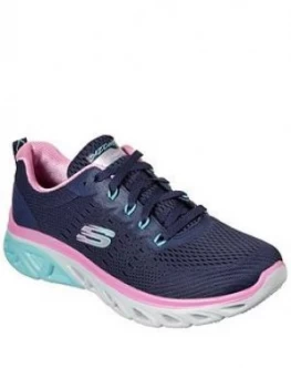 Skechers Fun Stride Glide Step Sport Trainers, Navy, Size 7, Women