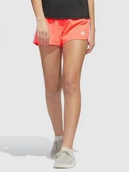 adidas Heat Ready Pacer 3 Stripe Woven Shorts - Pink, Size 2XL, Women