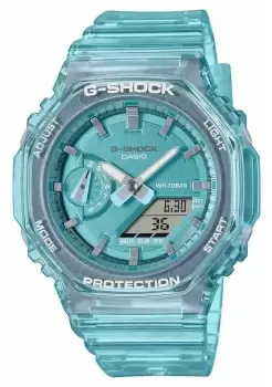 Casio GMA-S2100SK-2AER Unisex Skeleton x Metal Dial Blue Watch