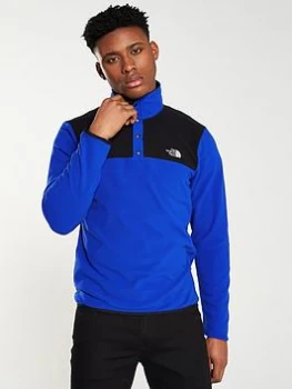 The North Face TKA Glacier Snap-Neck Pullover - Blue, Size L, Men