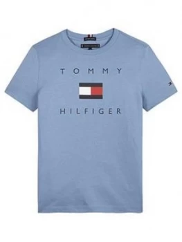 Tommy Hilfiger Boys Short Sleeve Logo T-Shirt - Blue