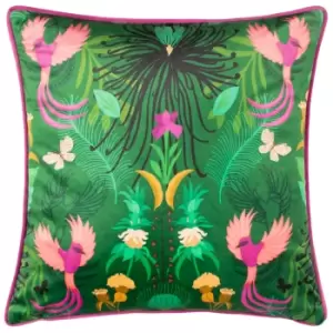 Maximalist Illustrated Cushion Green / 50 x 50cm / Polyester Filled