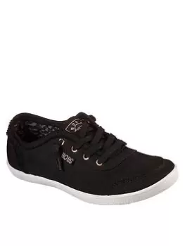 Skechers Bobs B Cute Plimsolls - Black, Size 5, Women