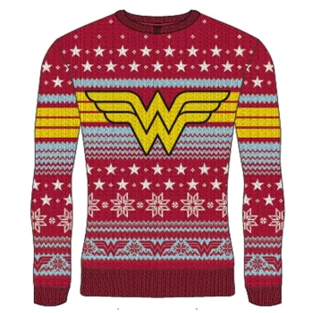 DC Wonder Woman - Logo Unisex Christmas Jumper Large