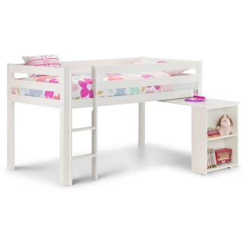 Surf White Children'S Cabin Bed With Desk - 3ft Single 90 x 190 - Tent Sold Seperately - Georgianna