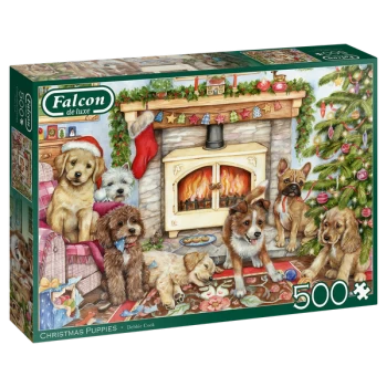 Falcon de luxe Christmas Puppies Jigsaw Puzzle - 500 Pieces