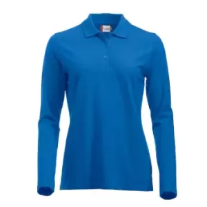 Clique Womens/Ladies Classic Marion Long-Sleeved Polo Shirt (S) (Royal Blue)