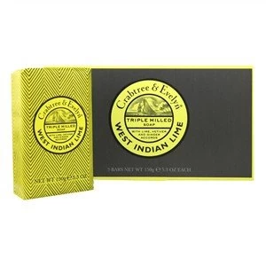 Crabtree & Evelyn West Indian Lime Triple Milled Soap 3x150g