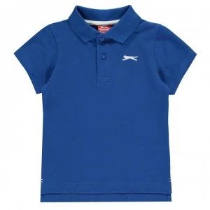 Slazenger Plain Polo Shirt Infant Boys - Blue