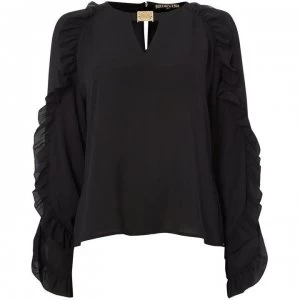 Biba Eyelash Fila Top - Black