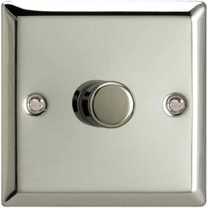 Varilight Classic 1 Gang 1 or 2 Way 1x400W Dimmer Switch - Mirror Chrome - HC3