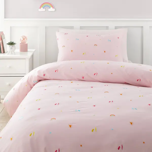 Catherine Lansfield Unicorn Pink Kids Bedding Set - Single