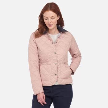 Barbour Womens Deveron Quilted Jacket - Pale Pink - UK 16