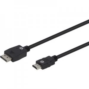 HP HDMI Cable 1x DisplayPort plug 1x HDMI plug 3m Black