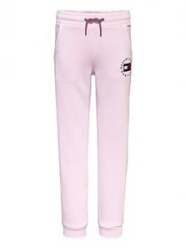 Tommy Hilfiger Girls Heritage Logo Jogger - Pink, Size Age: 12 Years, Women