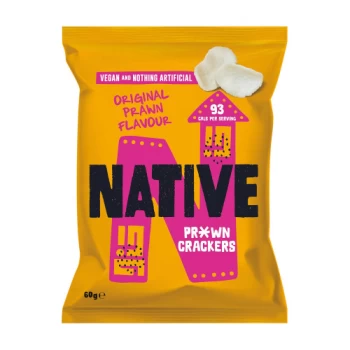 Native Snacks Pr*wn Crackers Original - 60g (12 minimum)