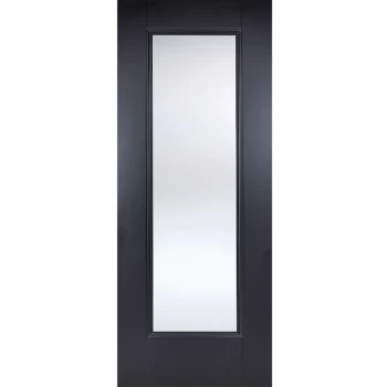 LPD Eindhoven Black Primed Glazed Internal Door - 1981mm x 686mm (78 inch x 27 inch)