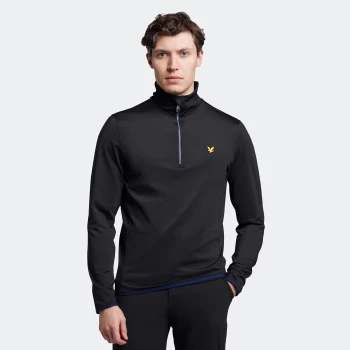 Mens Tech 1/4 Zip Midlayer - True Black - XXL