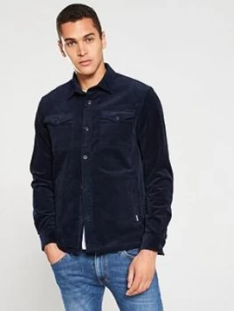 Barbour Cord Overshirt - Navy