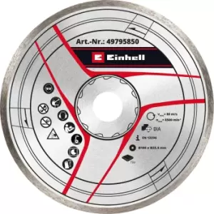 Einhell Tile Saw Diamond Blade 180mm 6mm 25.4mm