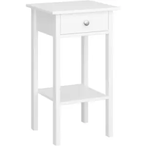 Tromso 1 Drawer Nightstand Pure White