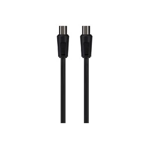 Maplin Aerial/TV Coax IEC Plug to Coax Socket Cable 2m